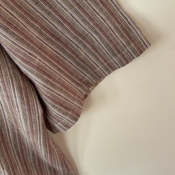 Lane Bryant Womans Button Up Shirt Tucks On Each Side Of Front Size 26/28 - Picture 5 of 14